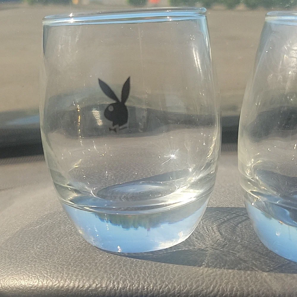 Vintage Playboy Barware glasses set of 2